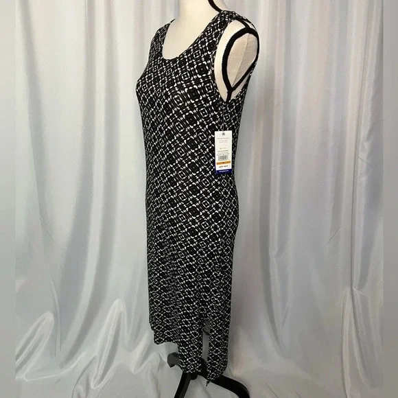 NWT Gaiam Stella Dress Cait Print in Black - size Medium - Picture 4 of 9